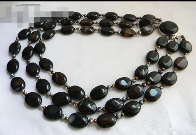 Комплект из колье и серёг с пресноводным жемчугом | Украшения аксессуары