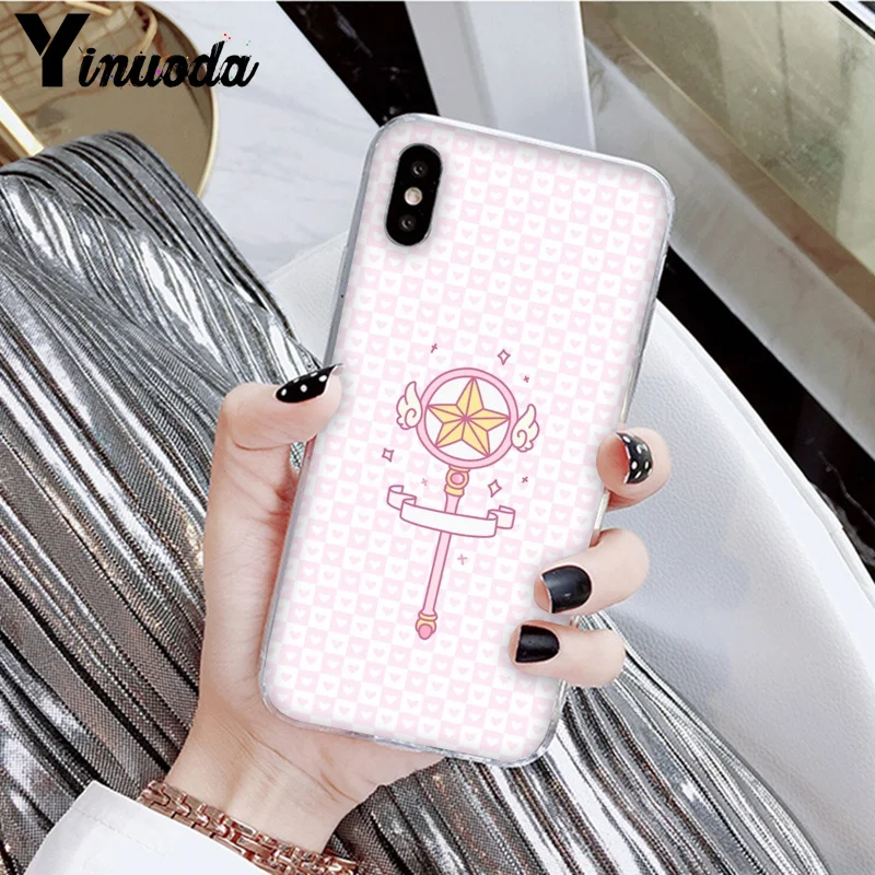 Yinuoda Cardcaptor Sakura Роскошный Уникальный Дизайн чехол для телефона Apple iPhone 8 7 6 6S Plus X XS MAX