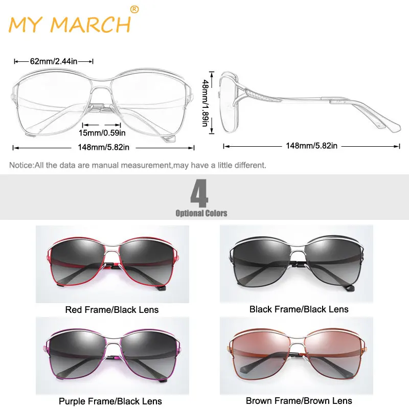 Женские градиентные солнцезащитные очки MYMARCH брендовые дизайнерские в большой