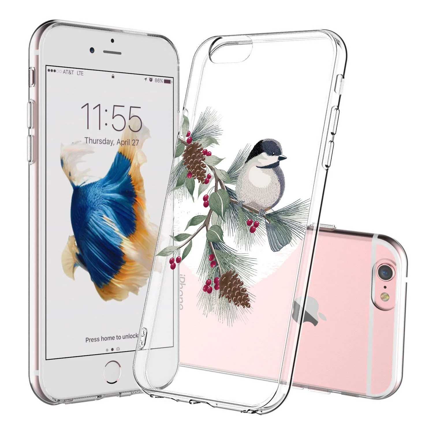Чехол для мобильного телефона с цветочным рисунком iPhone X XR XS Max Мягкая силиконовая