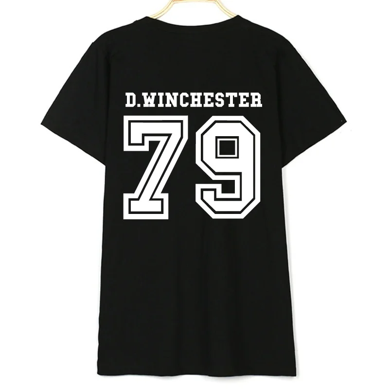 Рубашка из сериала Сверхъестественное Дин Винчестер рубашка d. 79 Сзади Женский с
