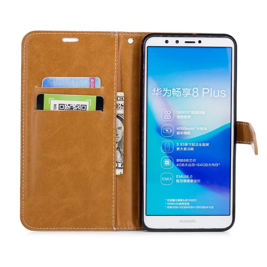 Чехол Desyner для Huawei Y9 2018 флип чехол телефона из искусственной кожи FLA LX1 LX2 LX3 Enjoy 8