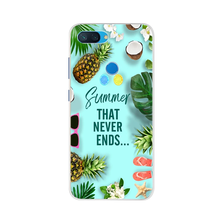 Чехол с рисунком Mi8 для Xiaomi Mi 8 Lite мягкий силиконовый чехол 3D-принтом чехлы