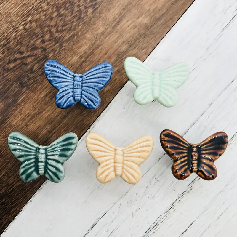 1x Мультяшные керамические ручки детская мебель комод ручка выдвижные шкафа