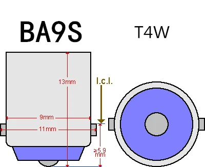 10 шт. T4W BA9S Автомобильные светодиодные лампы 1 SMD 5050 купольные подсветки номерного знака дверные фестоны чтения боковые габаритные лампы Бел... (art.: 7a671b235) - 7a671b235