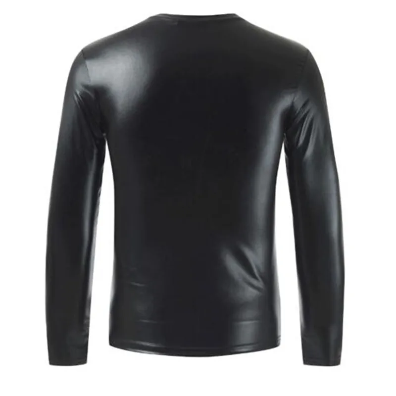 Men t shirt 2021 new long sleeved tshirt men's O neck fashion gold silver shiny t-shirts streetwear camisetas hombre | Мужская