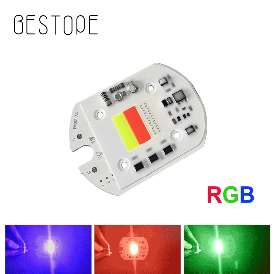 Умная ИС(интеграционная схема светодиодный rgb COB Чип AC 220V 30W отсутствие драйвер для Светодиодный прожектор DIY наружной отделки красного, зеленого и синего цвета чередование лампа