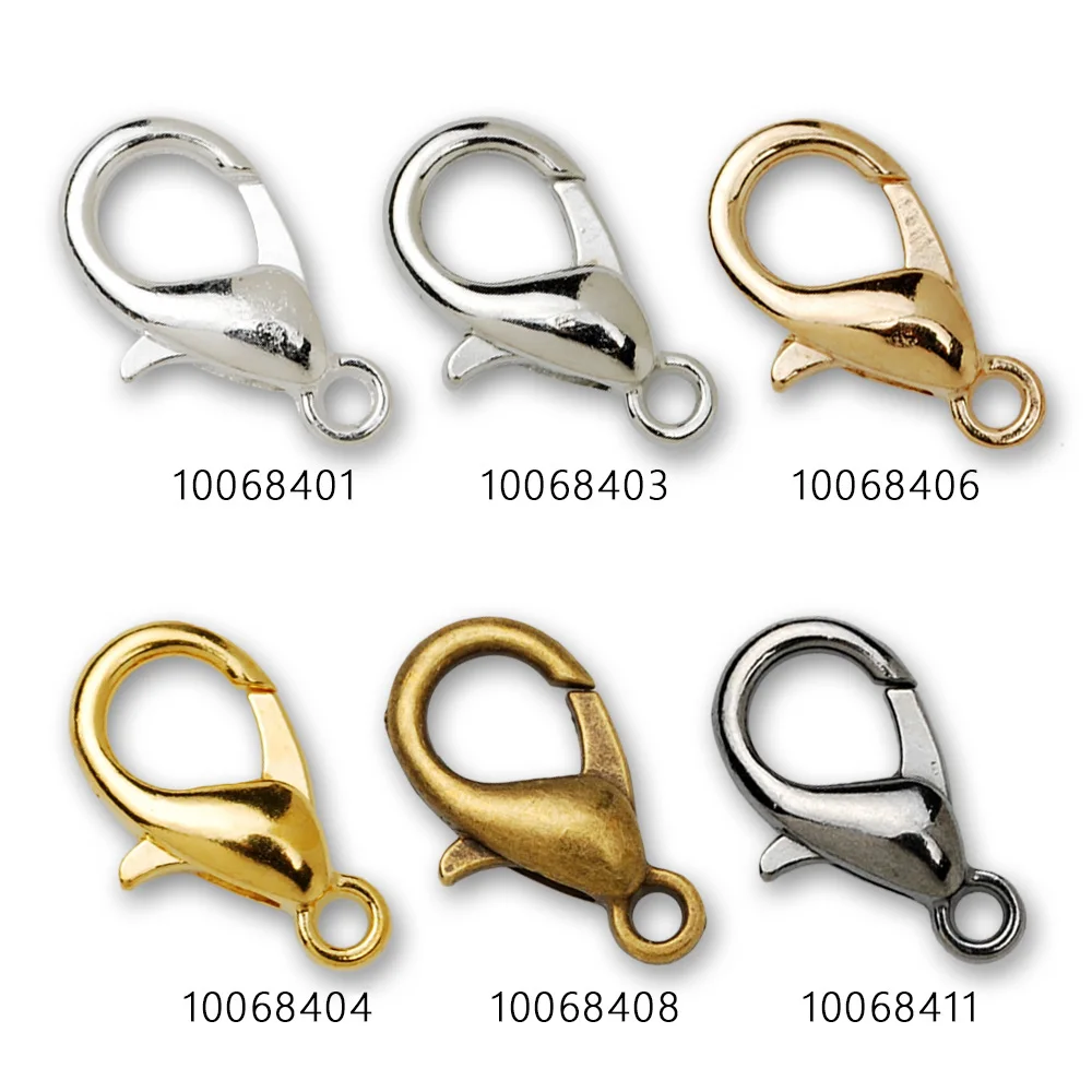 

12MM, Zinc Alloy ,Lobster Clasp,Metal clasps Sold 100 pcs per pkg-100684