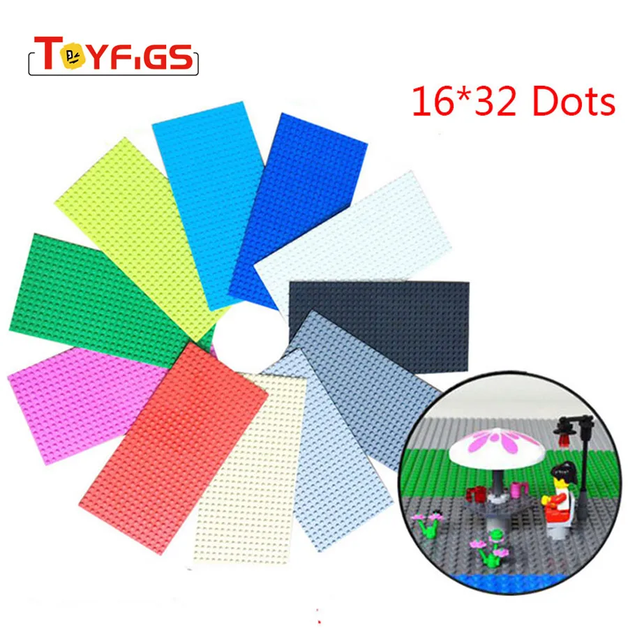 Duplos Dots Базовая пластина для кирпичей 5 цветов плинтус DIY строительный блок