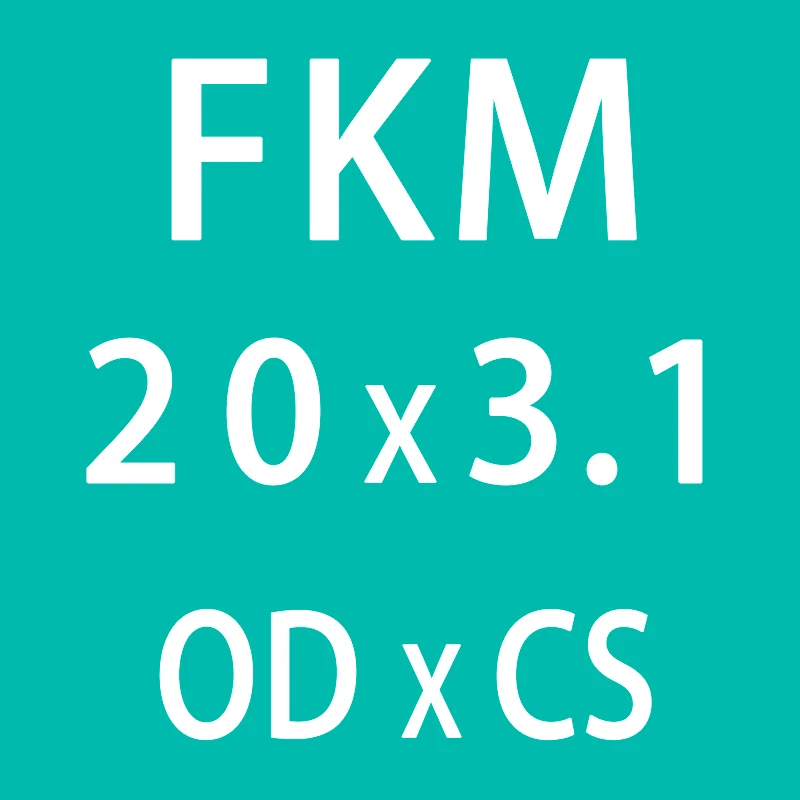 10 шт./лот резиновое кольцо зеленый FKM уплотнительное кольцо 3,1 мм Толщина OD10/11/12/13/14/15/16/17/18/19/20 мм уплотнительные кольца масло для уплотнения прокладки шайба - Цвет: OD20mm