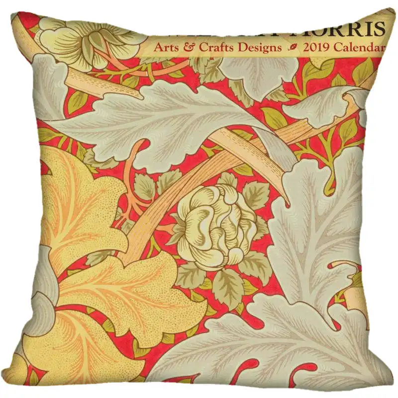 3 Hot Custom William Morris Square Pillowcase Custom Zippered Bedroom Home Pillow Cover Case 35X35cm,40x40cm - Цвет: 3