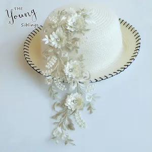 Кружевной воротник, 1 шт., товары для шитья и рукоделия аппликации на вырез, материал для изготовления свадебного платья