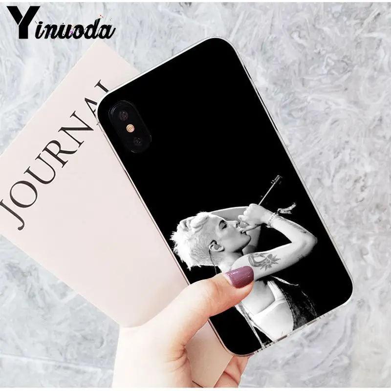Чехол Yinuoda Halsey для мобильного телефона Apple iPhone 8 7 6 6S Plus X XS MAX 5 5S SE XR|Бамперы| |