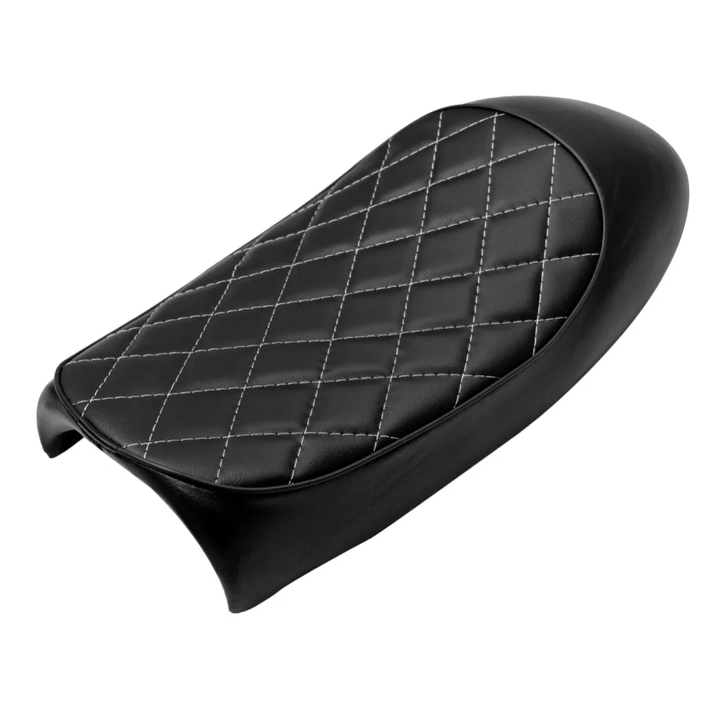 

Винтажное седло Cafe Racer со стразами, плоское седло, универсальное мотоциклетное седло Чоппер, Ретро сиденье, подходит для Honda