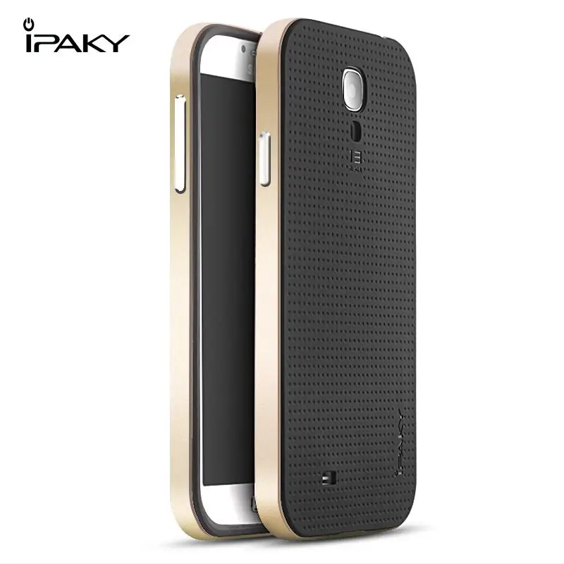 Высококачественный брендовый Чехол ipaky для samsung galaxy S4, силиконовый чехол для телефона galxy S4, все цвета - Цвет: Золотой