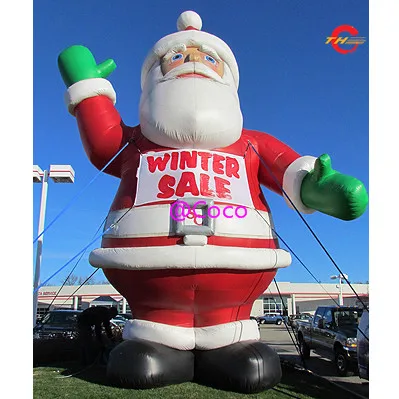 Бесплатная доставка по воздуху до двери надувная Санта Грото 6 м 20 футов