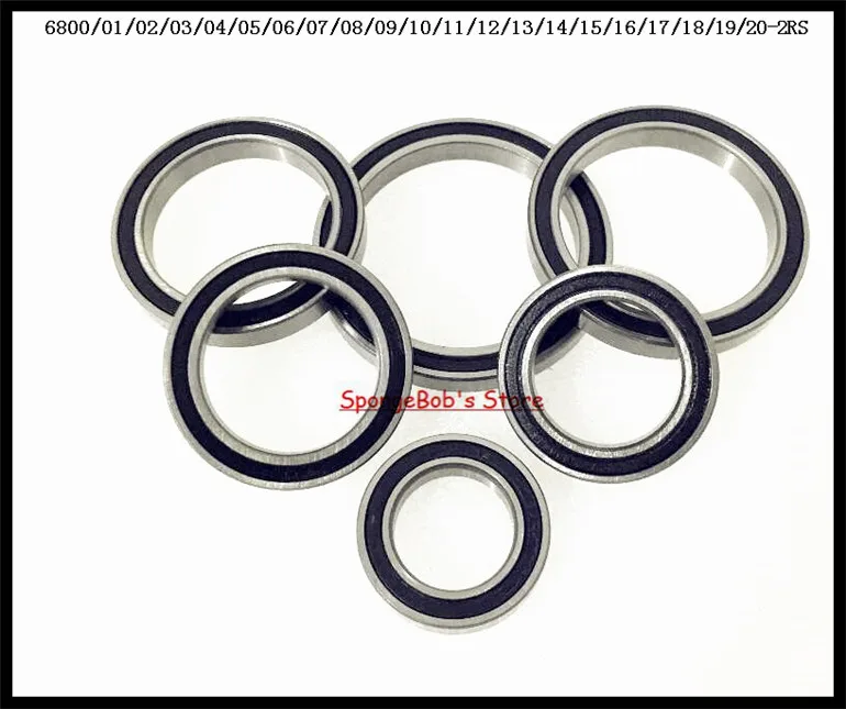 

2pcs/Lot 6812-2RS 6812 RS 60x78x10mm The Rubber Sealing Cover Thin Wall Deep Groove Ball Bearing
