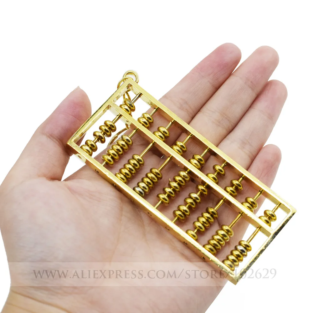 Золотой Металл Abacus китайский расчетный инструмент для 1/3 1/4 1/6 BJD кукла украшение