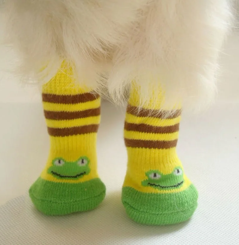 8 шт./компл. 2 пары мягкие теплые шерстяные носки для домашних животных | Дом и сад