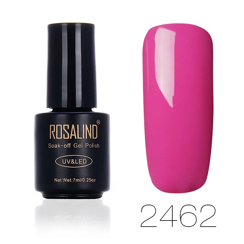 2462 Rosalind 7 мл телесная серия 24 цвета УФ лаки для ногтей Светодиодная лампа Vernis Полупостоянный УФ-гель для ногтей Дизайн ногтей Красота гель для ногтей - Цвет: 2462