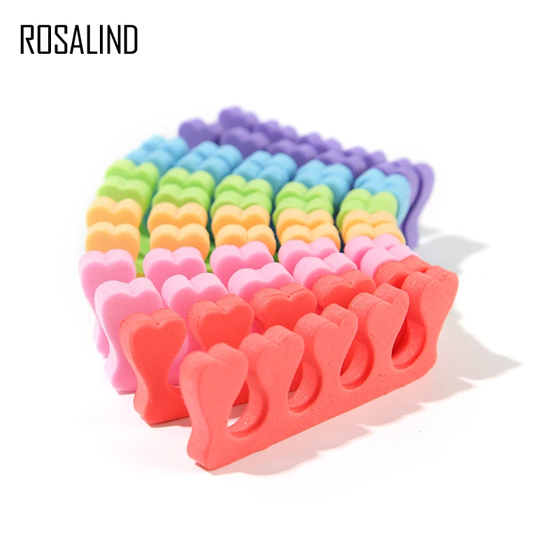 ROSALIND 1 пара разделителей пальцев ног губка для Мягкий гель УФ инструменты Маникюр