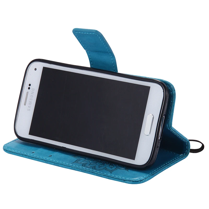 Coque Стенд Wallet Обложка для Samsung Galaxy S5 Mini s5mini g800 Флип кожаный чехол телефона
