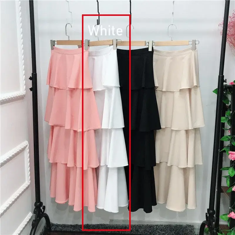 Abaya Femme Дубай длинная мусульманская юбка кафтан пачка юбки Moslim Elbise Абая для женщин Катара ОАЭ Оман турецкая исламская одежда - Цвет: Белый