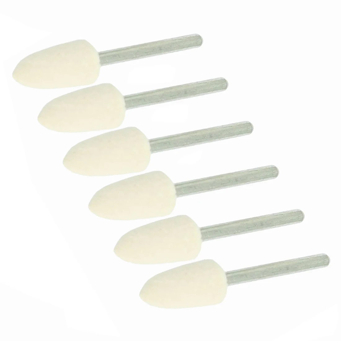 

12 Pcs Polishing Buffing Tool 8.5mm Conical Mounted Felt Bobs 3mm Shank