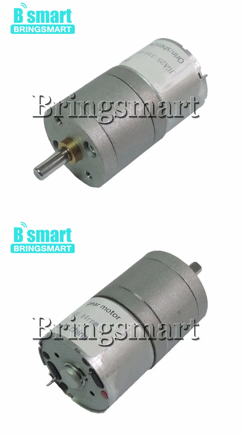 Bringsmart JGA25-310 диаметр 25 мм микро-редуктор DC мотор-редуктор 12 В редуктор Реверсивные части DIY