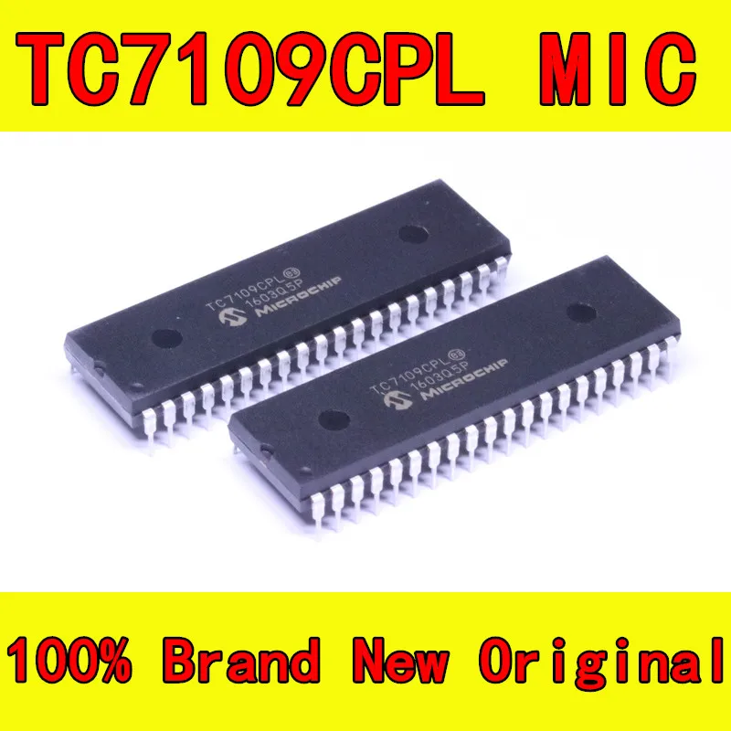 Бесплатная Доставка Один Лот 10 ШТ. TC7109CPL TC7109 DIP-40 12-битный A-Совместимый