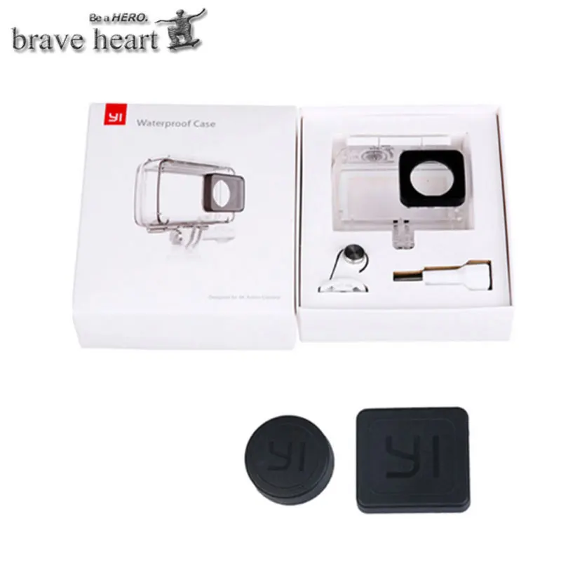 waterproof case kit Водонепроницаемый чехол+ Bluetooth беспроводной монопод с дистанционным управлением селфи палка для Xiaomi Yi Xiaoyi 2 4K Yi Lite Экшн-камера - Цвет: waterproof case kit