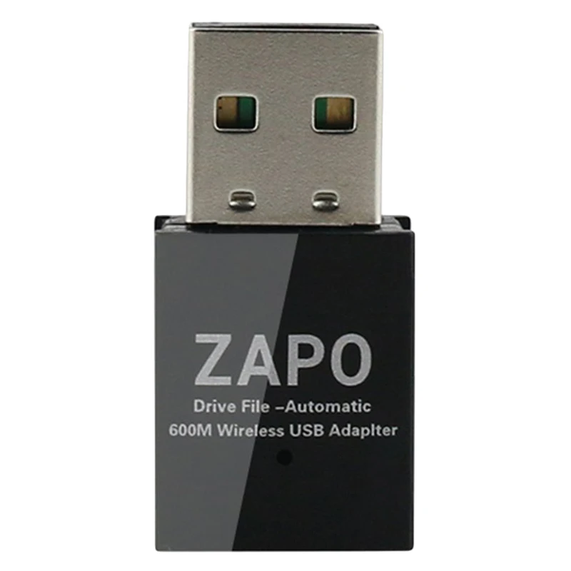 ZAPO W59 No Drive File 2.4G & 5G Wifi Usb Adapter Wireless Ac 600Mbps Double Antennas Network Card for All Windows Linux Syste |