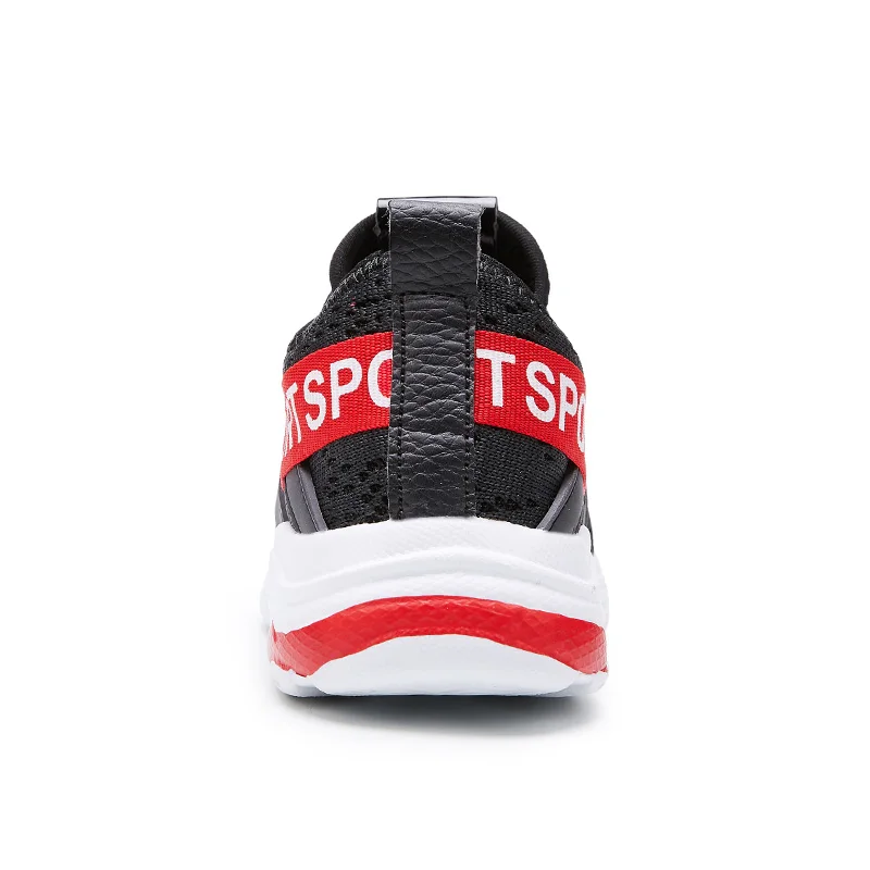 2018 новые стильные детские кроссовки без шнуровки для мальчиков бега дышащая