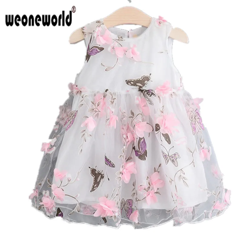 WEONEWORLD/летнее модное красивое платье феи для маленьких девочек с цветочным
