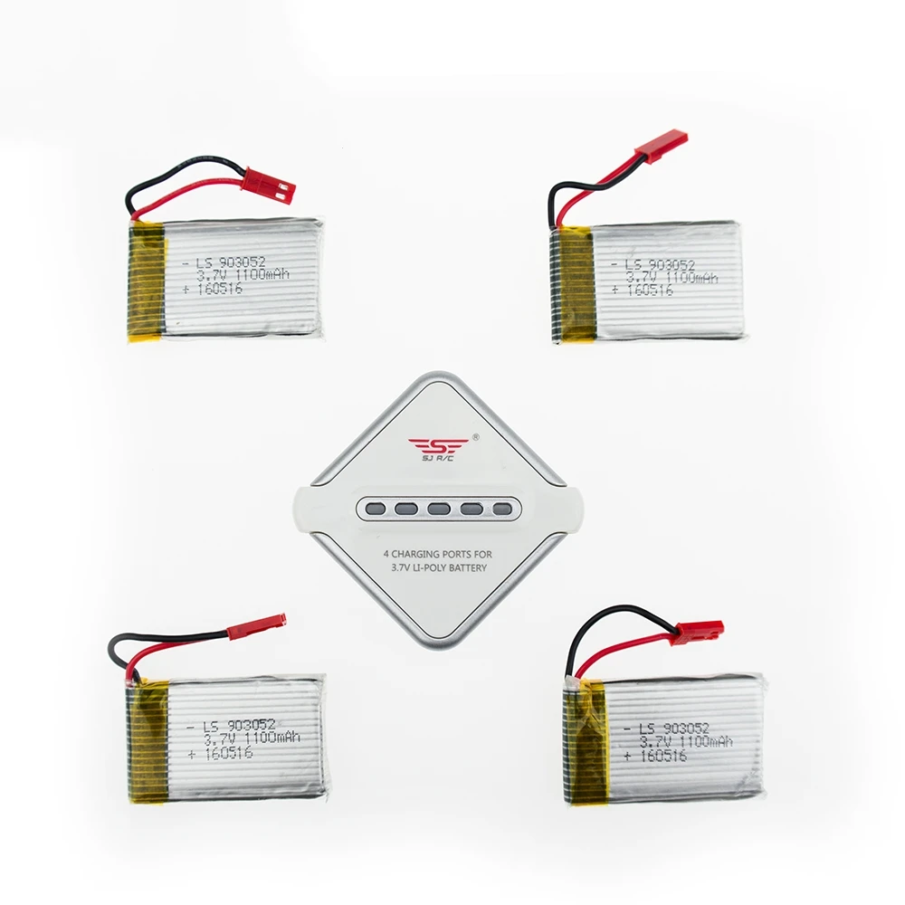 3 7 В 1100 мАч Lipo 4 шт. батареи и зарядное устройство для JRC H11 H11C H11D Дрон с