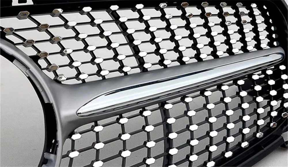 C Class W205 GT R/Diamond/AMG/OEM ABS решетка решетки переднего бампера подходит для mercedes W205 C200 C300 спортивные