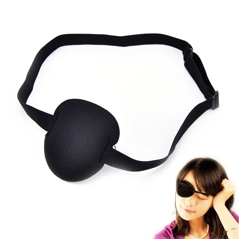 1Pcs Black funny Medical Use Concave Eye Patch 3D Foam Groove Eyeshades For Lazy Hot Sale Washable | Дом и сад