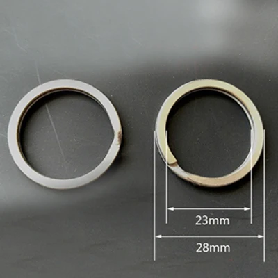 28MM 10 шт. титановый TC4 Ti круглый металлический брелок EDC Разъемный брелок для ключей 10 мм/12 мм/14 мм/18 мм/25 мм/28 мм/32 мм FW136 - Цвет: 28MM