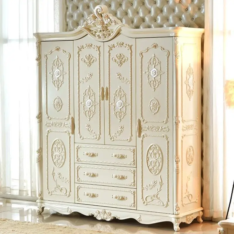 Version H Madera деревянный шкаф Range Vetement для хранения кварто Европейский шкаф Mueble De Dormitorio мебель для спальни шкаф - Цвет: Version H
