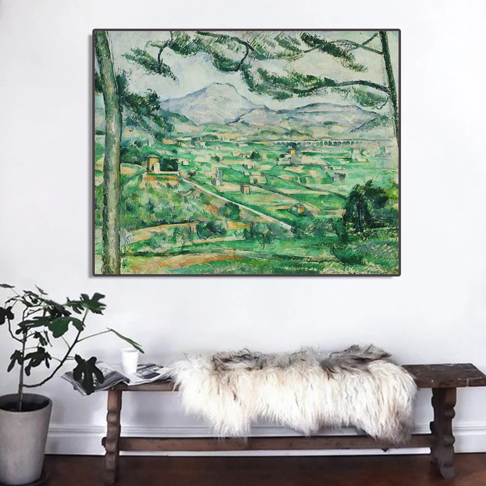 Laeacco Canvas Calligraphy Painting Spring Landscape Posters and Prints Wall Art Picture for Living Room Home Decoration | Дом и сад