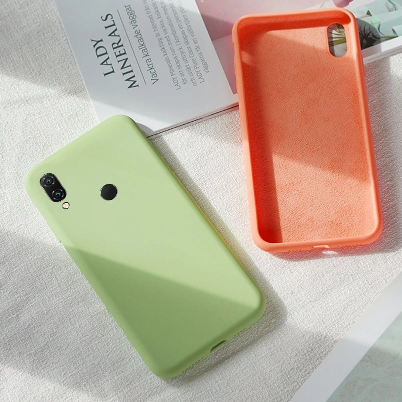 Силиконовый чехол для Xiaomi Redmi Note 7 K20 милый Официальный Оригинальный жидкий