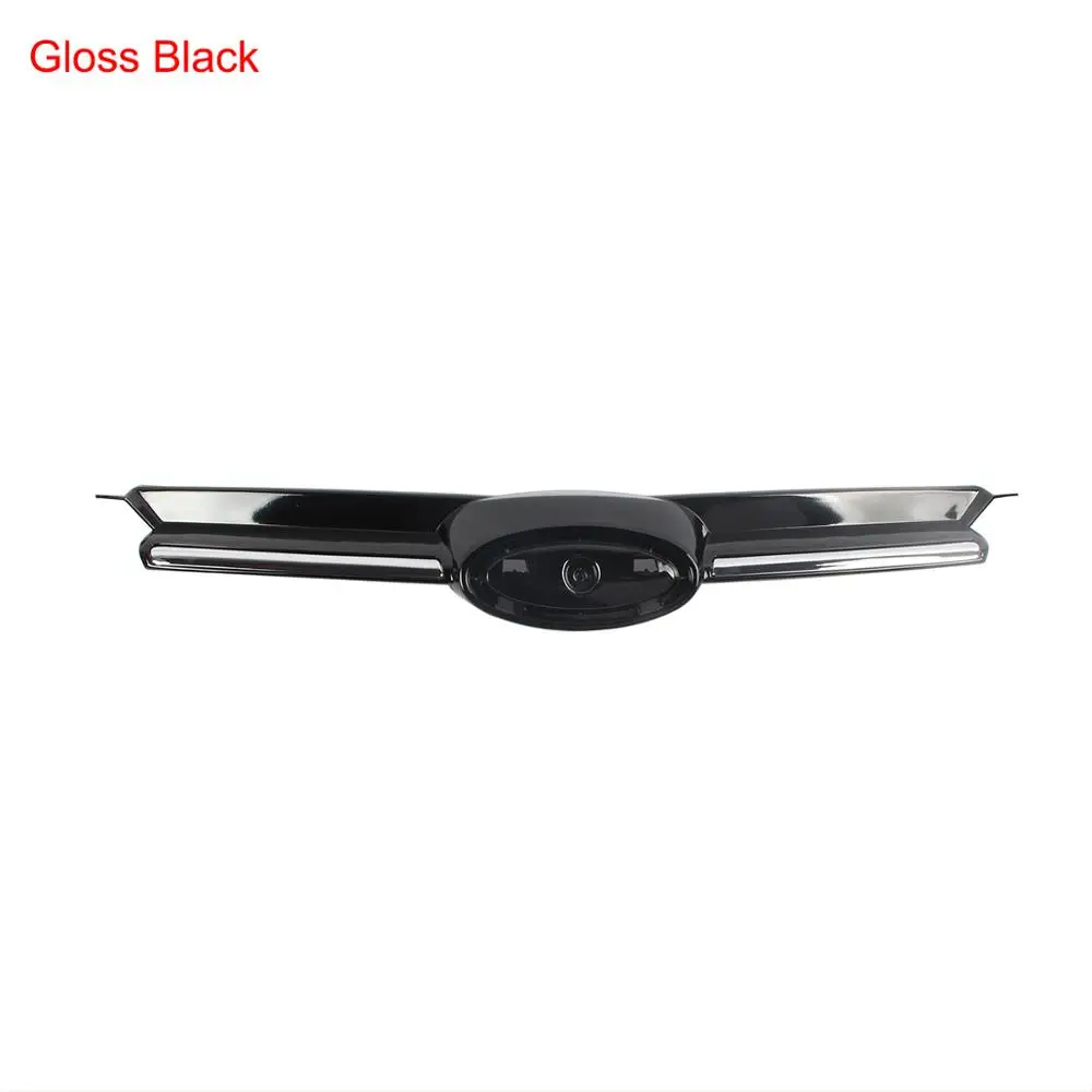 Bright Black Матовая яркая черная передняя решетка радиатора с эмблемой для Ford Focus MK3 MKIII 2012- седан хэтчбек - Цвет: Bright Black