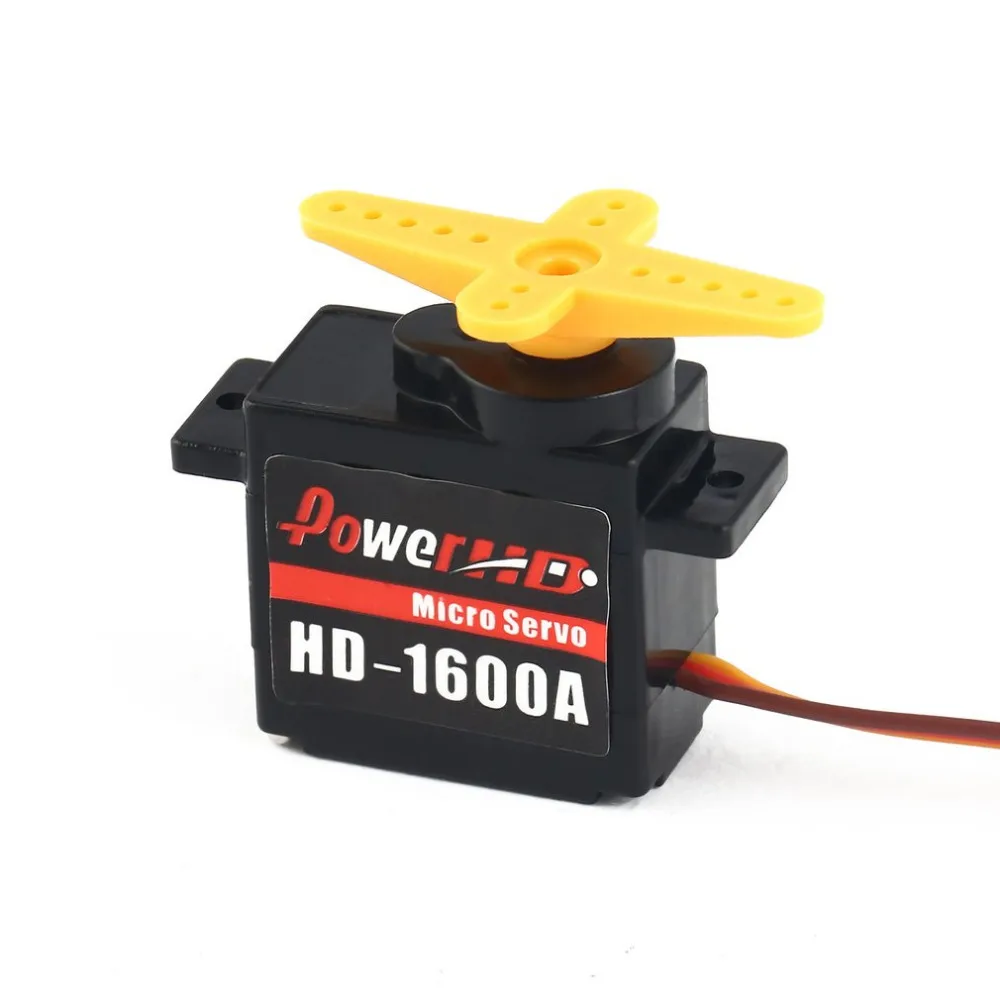 4 шт. Power HD 1600A Micro Mini 1 3 кг рулевой аналоговый пластиковый сервопривод с высоким