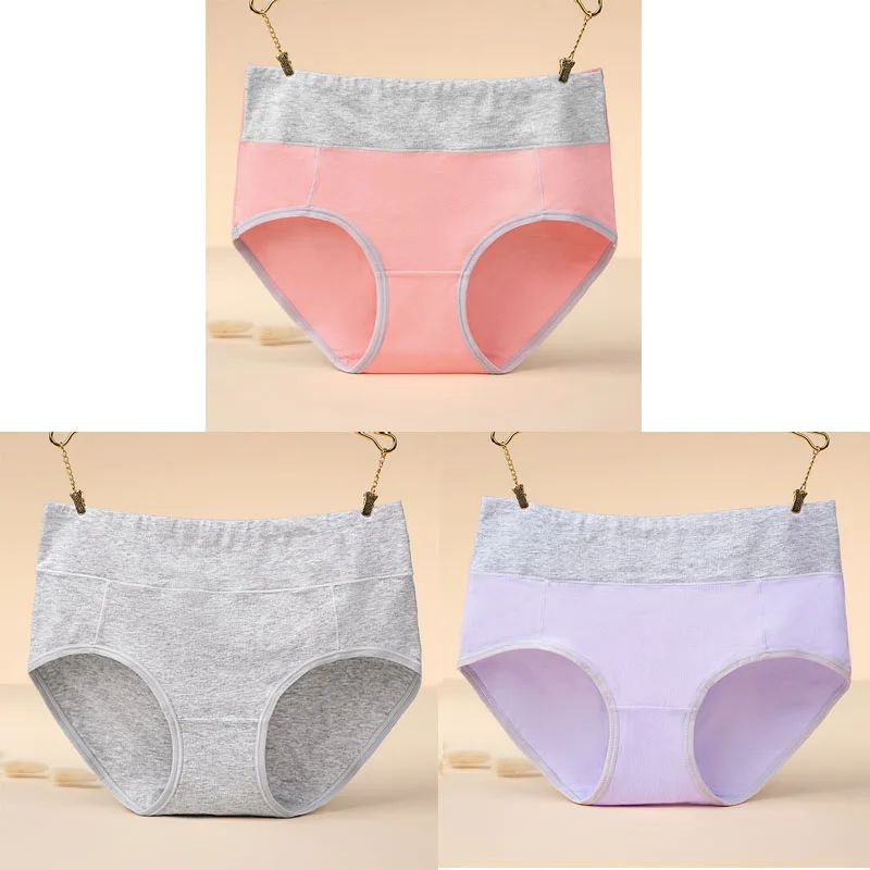 Texiwas 3pcs \ ЛОТ, хлопковые трусы лоскутное кружевное женское белье Для женщин нижнее белье, удобные трусы с низкой посадкой тела утягивающее белье для женщин - Цвет: color8