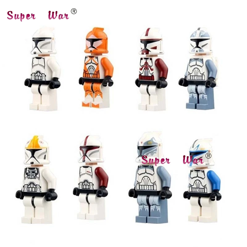 PG8002 1 комплект серии 3 Leia Skywalker Yoda C3PO R2D2 Дарт Вейдер строительные блоки игрушки для детей - Цвет: PG8002