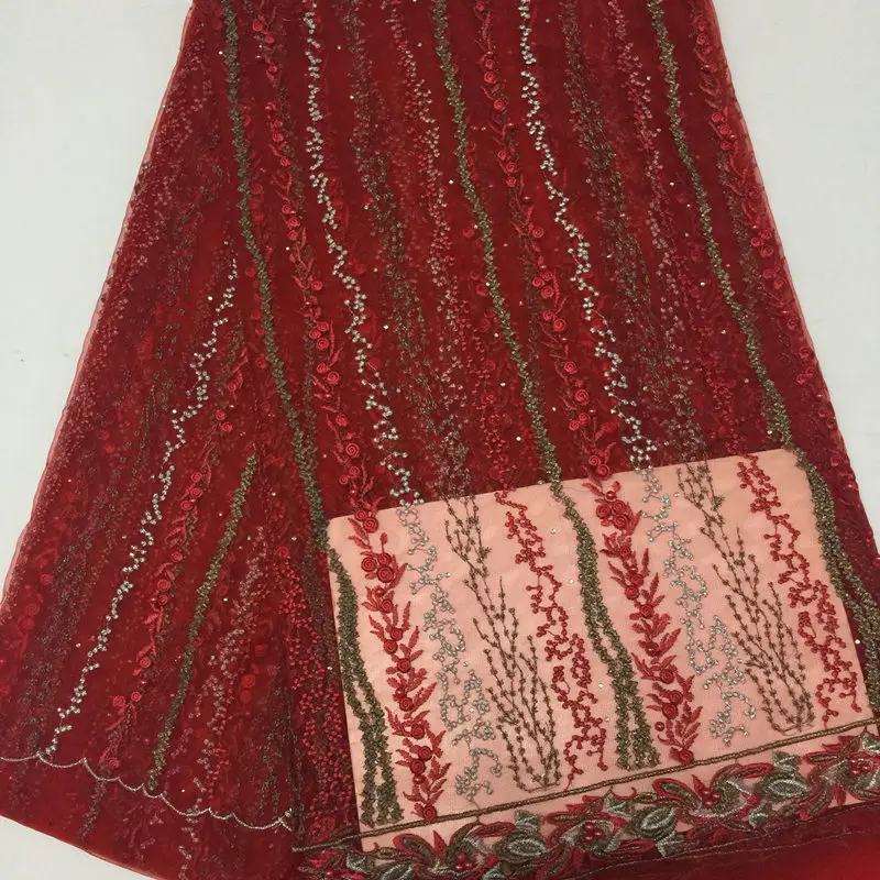 African Lace Fabric 2018 High Quality Guipure Cord Embroidery Pink Nigerian Wedding | Дом и сад