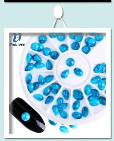 Blueness 10 шт./лот дизайн ногтей 3D Стразы талисманы серебряный сплав украшения для ногтей Кристаллы маникюрные Аксессуары материал
