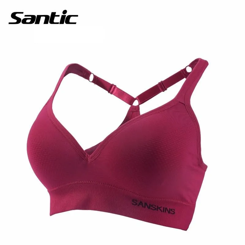 

New Sexy Sports Wireless Women Bra Top Cycling Shockproof Sports Bra Without Underwire Women Running Fitness