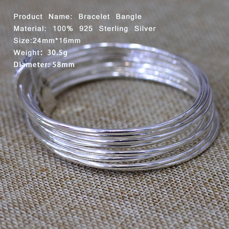 Женский браслет ручной работы из серебра 100% пробы с подвеской геометрической