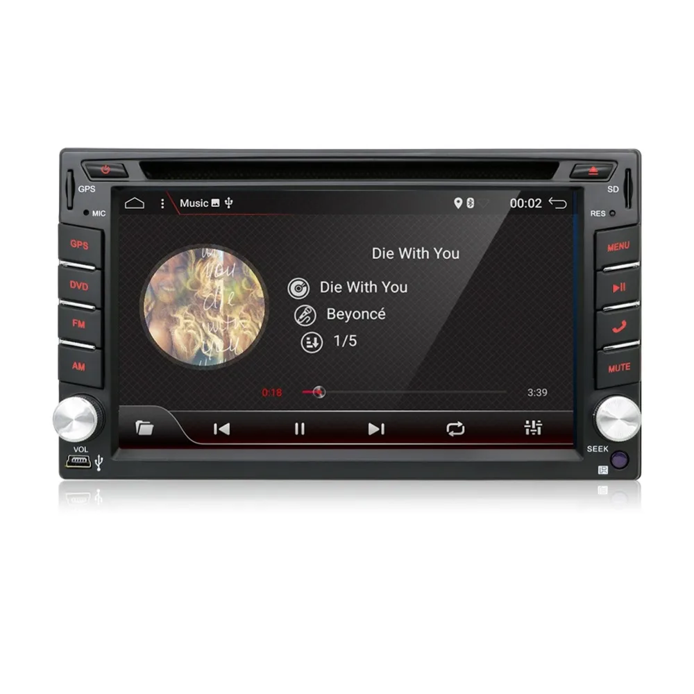 Android 7,1 Универсальный 2 din Автомобильный dvd-плеер радио gps навигация Bluetooth Wifi двойной Din сенсорный экран стерео FM аналоговый ТВ